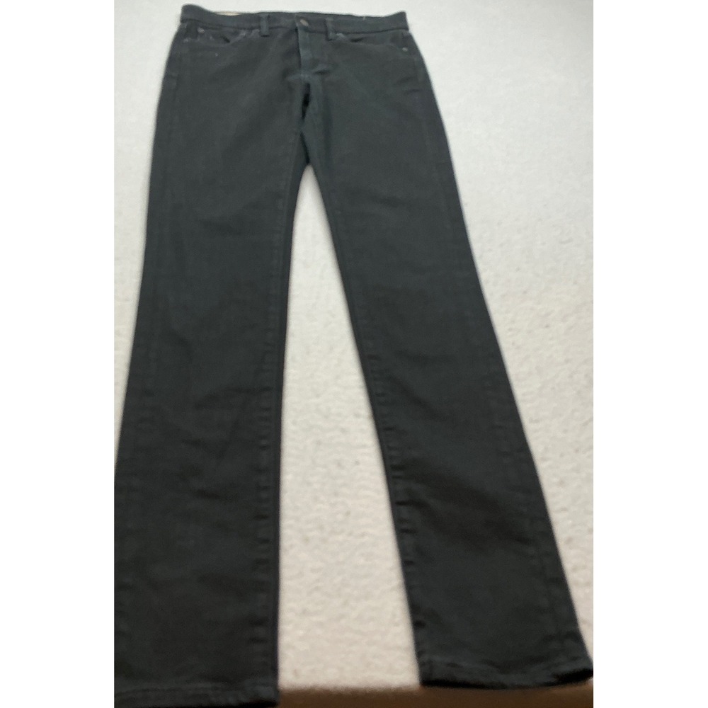 Polo Ralph Lauren Tompkins Skinny Jeans High Rise Black Denim‎ Size 28 Skinny